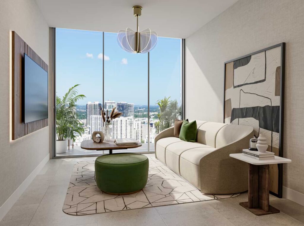 Edge House Miami Residences Interiors