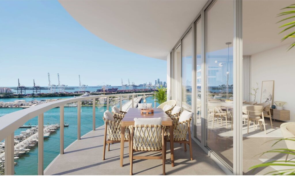 Five Park Miami Beach Residences Balcony