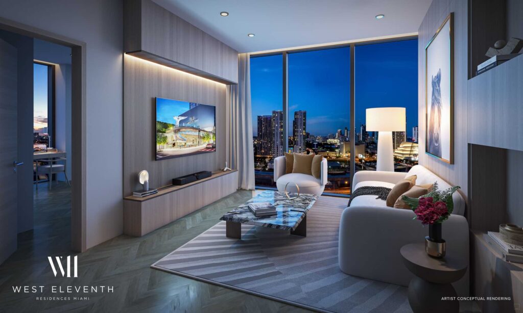 West Eleventh Residences Miami Interiors