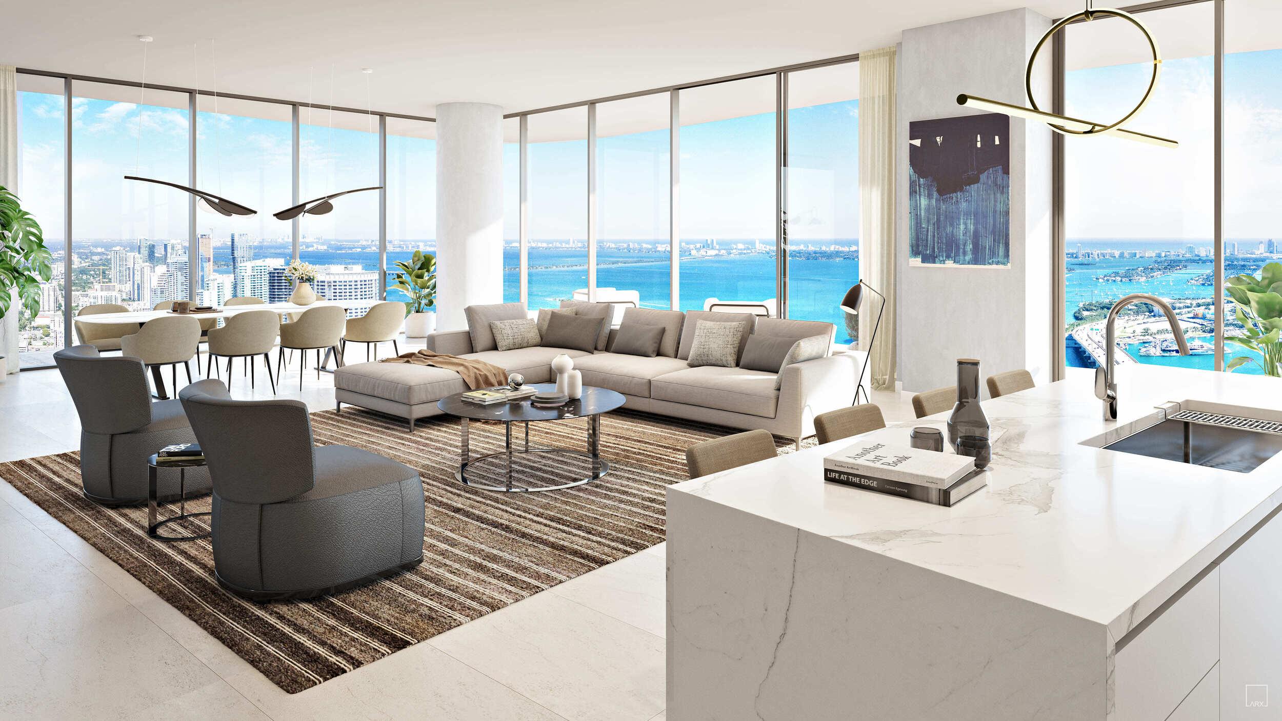 Luxury Penthouses with bay and ocean views in Miami – CasaBella Residences by B&B Italia